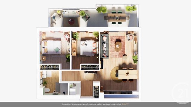 Afficher la photo en grand Appartement T3 à vendre - 3 pièces - 66.27 m2 - PALASCA - 202 - CORSE - Century 21 Dary Immobilier