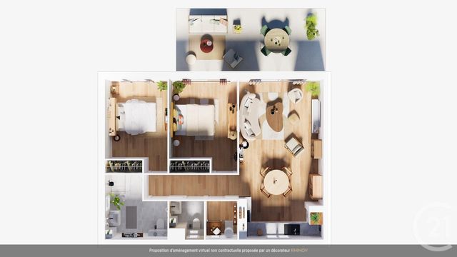 Appartement T3 à vendre - 3 pièces - 69.02 m2 - LUMIO - 202 - CORSE - Century 21 Dary Immobilier