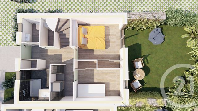 Appartement Duplex à vendre - 3 pièces - 69.36 m2 - LUMIO - 202 - CORSE - Century 21 Dary Immobilier