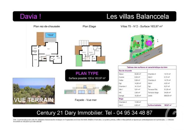 Afficher la photo en grand maison à vendre - 5 pièces - 120.0 m2 - CORBARA - 20 - CORSE - Century 21 Dary Immobilier